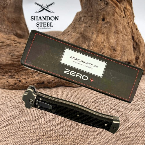 AGA Campolin Zero+ Italian Leverlock Automatic Knife Carbon Fiber AGA02CF