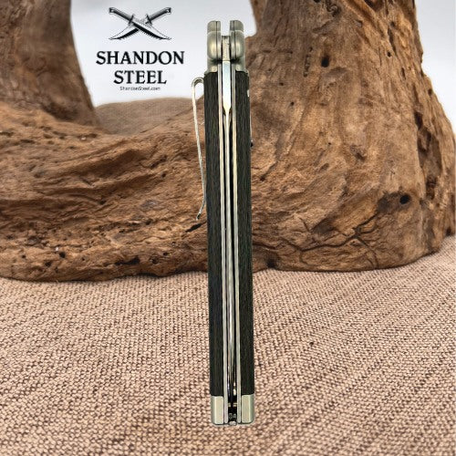 AGA Campolin Zero+ Italian Leverlock Automatic Knife Carbon Fiber AGA02CF