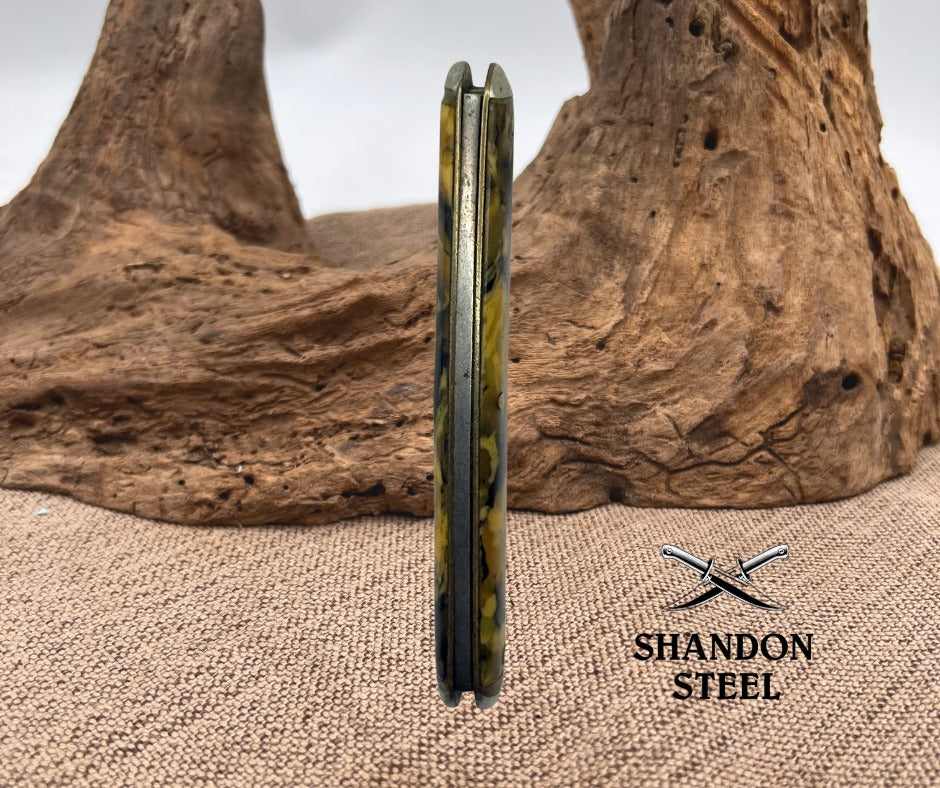 A.W. Bradshaw & Sons Antique 2 Blade Pen Knife c. 1856-1860 Germany Carbon (60)