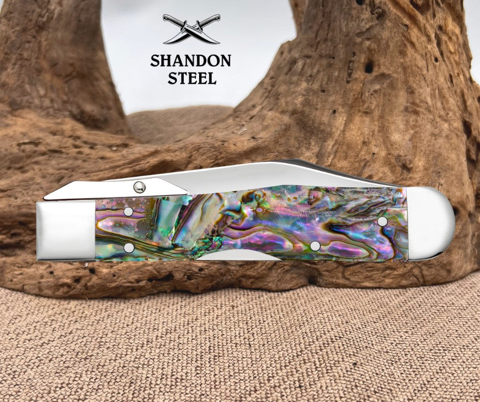 Case XX Smooth Abalone Cheetah@ Cub (811 1/2L SS) 12040