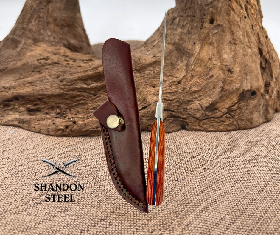 NORTH AMERICAN HUNTING CLUB LIFE MEMBER FIXED BLADE KNIFE LEATHER SHEATH (C07)