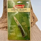 COLEMAN ARETE BLACK FOLDING POCKET KNIFE 3 1/4" CLOSED CAMPING FISHING NIB SC010