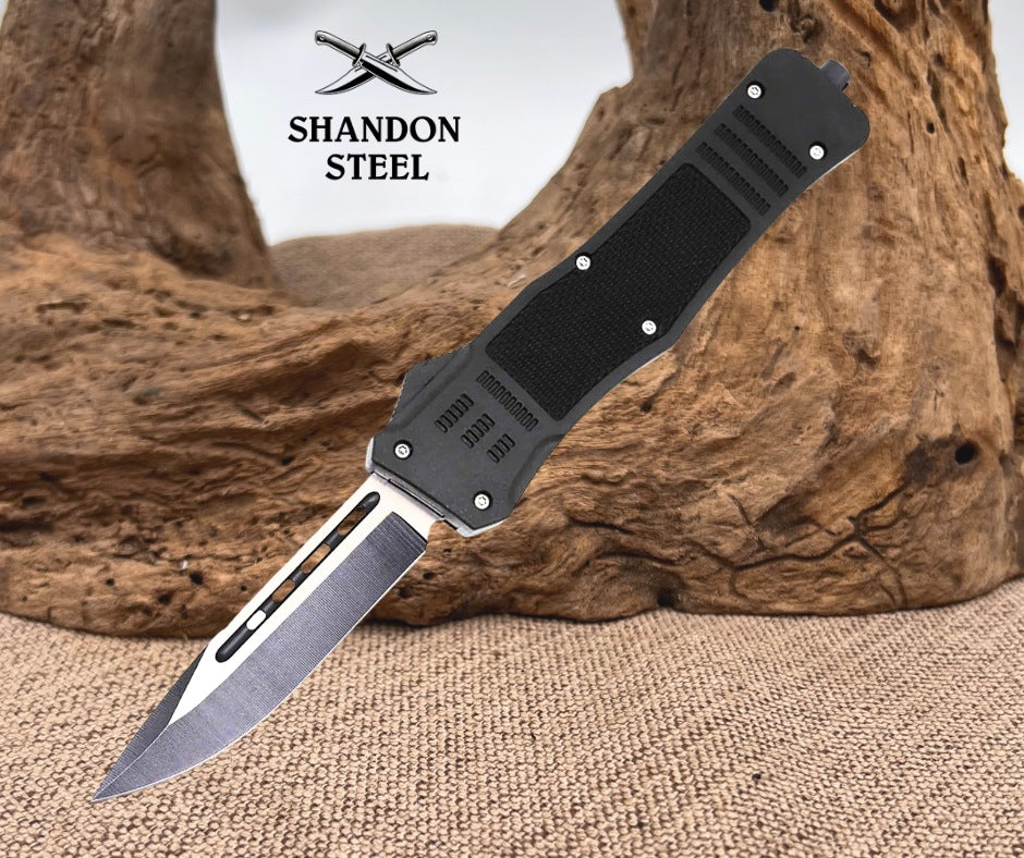 Armed Force Tactical 3.5" ABS OTF Automatic Knife w/ Drop Point Blade 312LBKCP