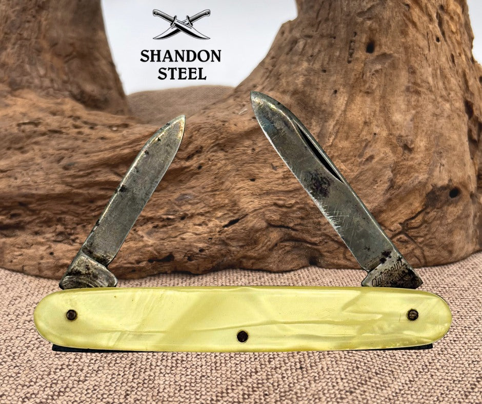 Autopoint Chicago Folding 2-Blade Pocket Knife Kordenbrock Machinery Promo (152)
