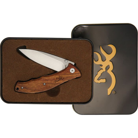 Browning Wood Linerlock w/ tin 3220309