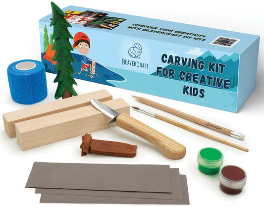 Beavercraft Spruce Tree Carving Kit DIY08
