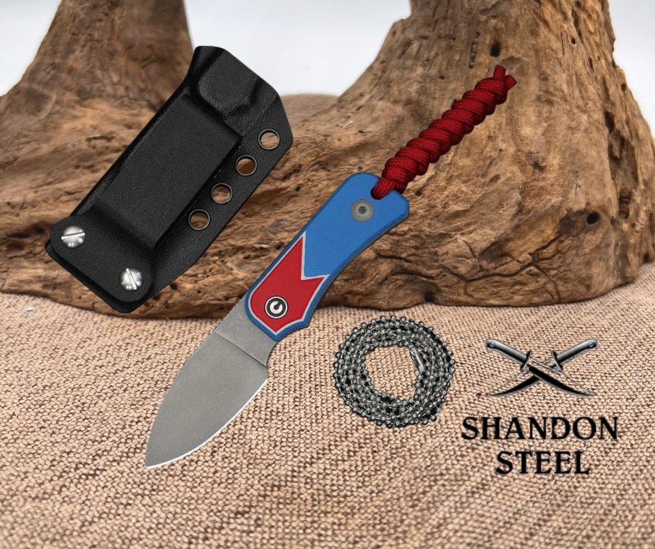 CIVIVI Baby Banter Fixed Blade - Jump Edition Red / White / Blue G10 Handle C23045A-1