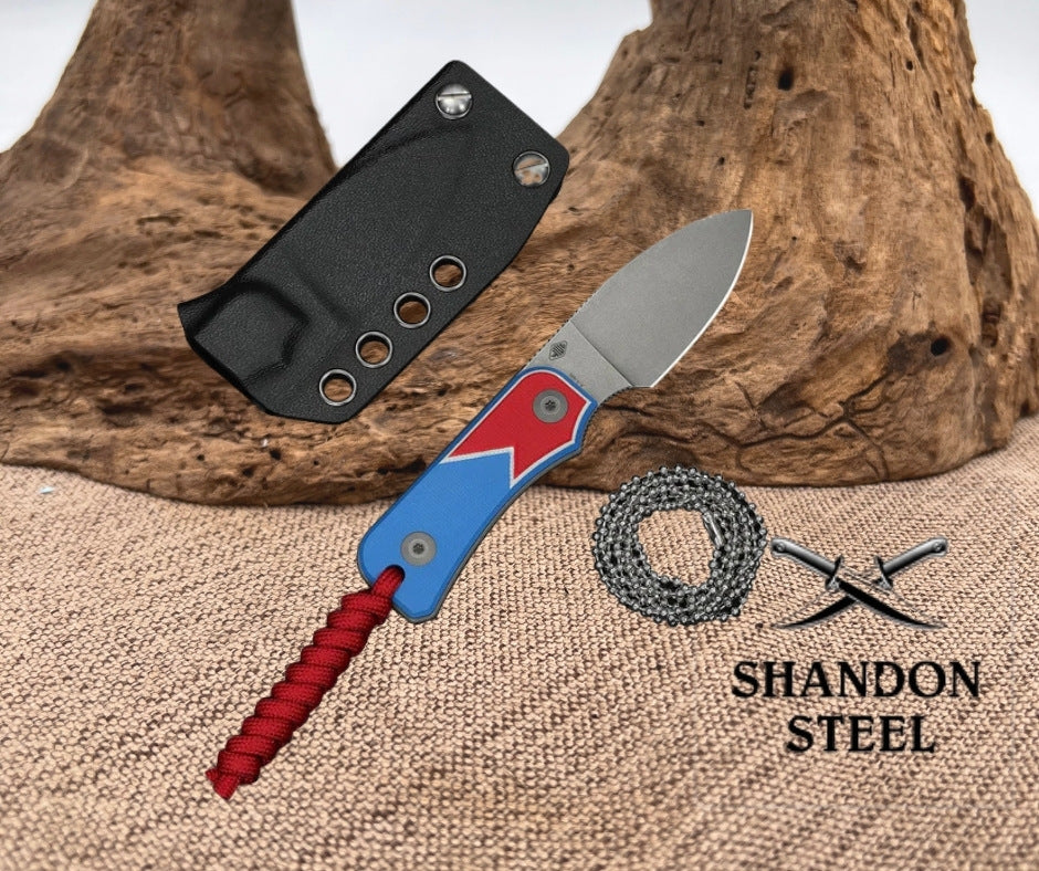 CIVIVI Baby Banter Fixed Blade - Jump Edition Red / White / Blue G10 Handle C23045A-1