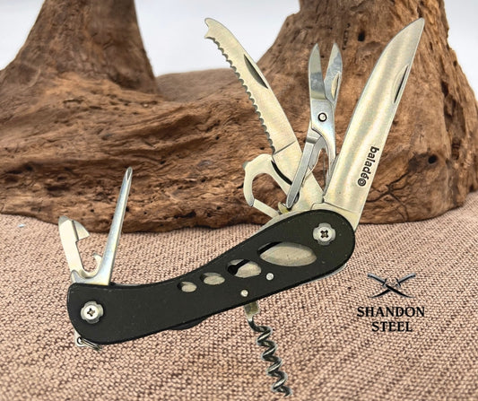 Balade Multifunction Knife 'Barrow', 9 Functions Corkscrew, Scissors (168)