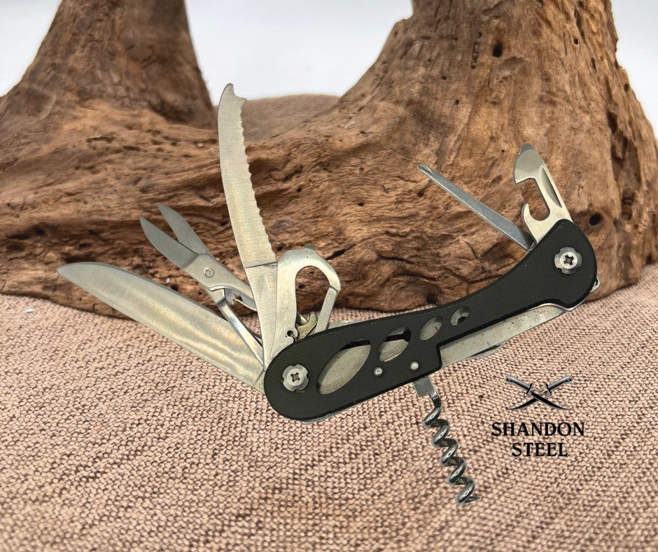 Balade Multifunction Knife 'Barrow', 9 Functions Corkscrew, Scissors (168)