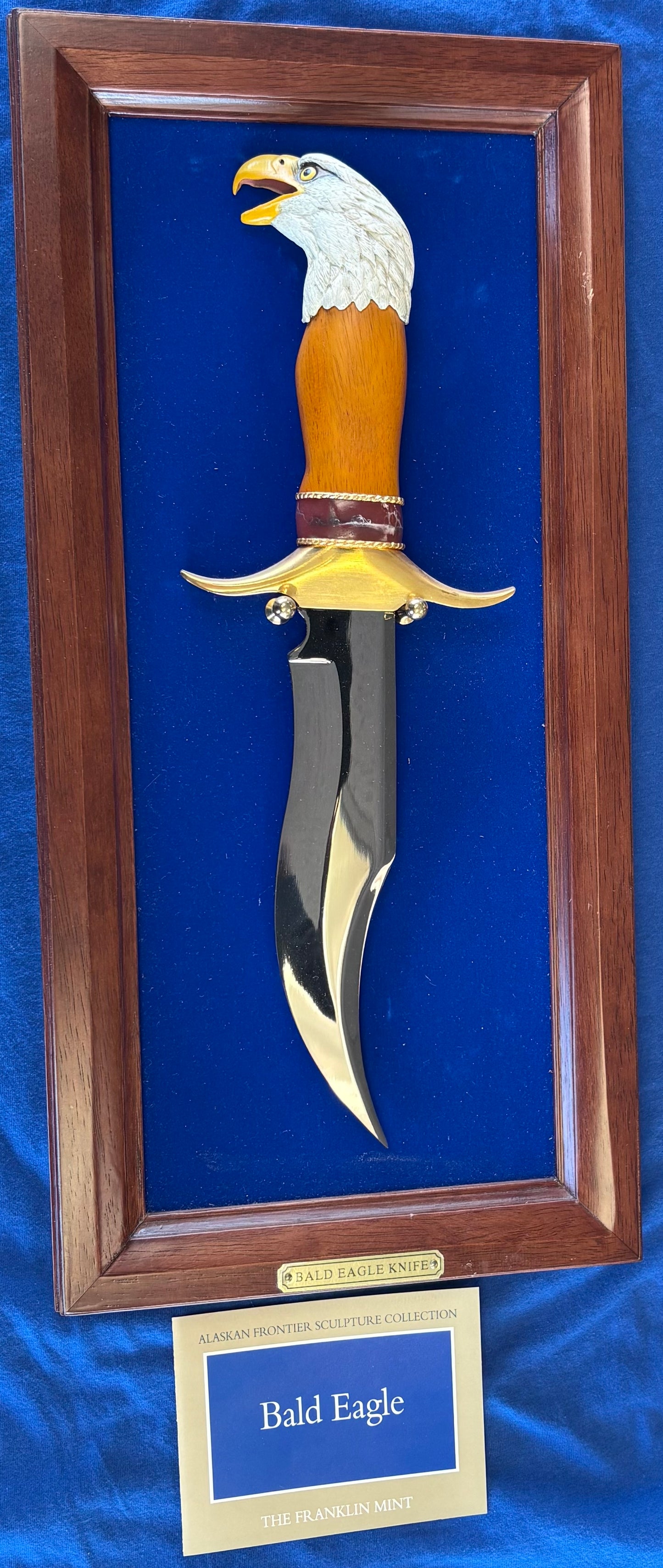 American Majestic Bald Eagle Knife 14 Inch Decorative Knife Franklin Mint