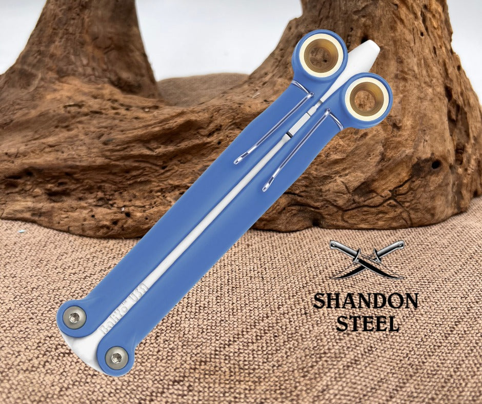 Spyderco BaliYo® USA-Made Heavy Duty Blue/ White YUS107