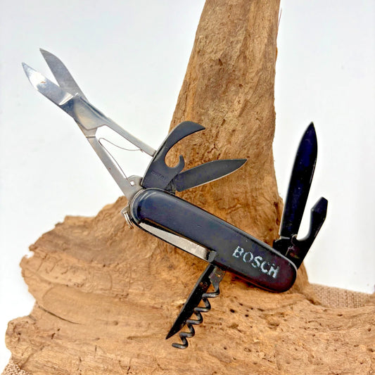 Barlow Solingen Vintage Black 5 Blade Multi Tool Pocket Knife scissors (228)