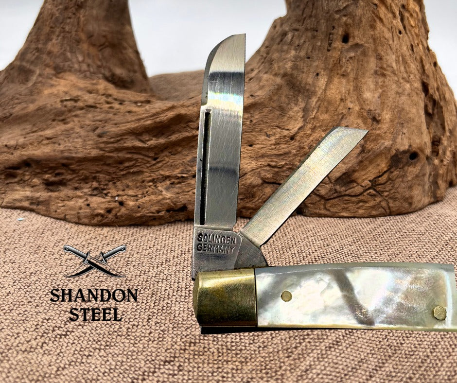 Bear & Bull Congress Knife Pearl Handle 4 Blade Folding Pocket Knife German(37)