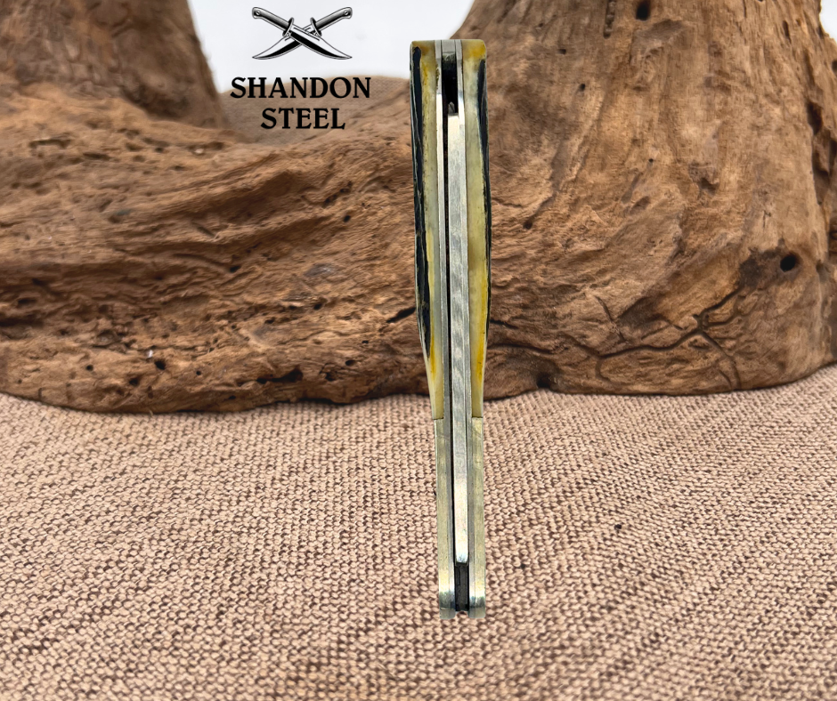 Bear Magic Razor Barlow BEAR AND SON Stag Handle One Arm Razor Jack Knife (116)