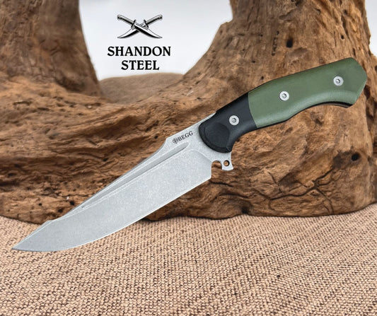 Begg Knives Alligator Fixed Blade Green BG050