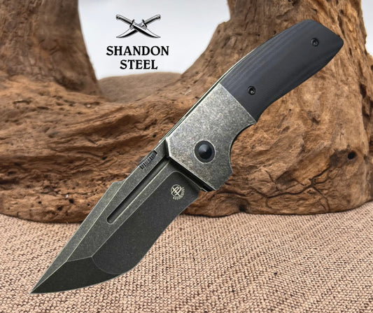 Begg Knives One Bolster Lock Blackout BG064