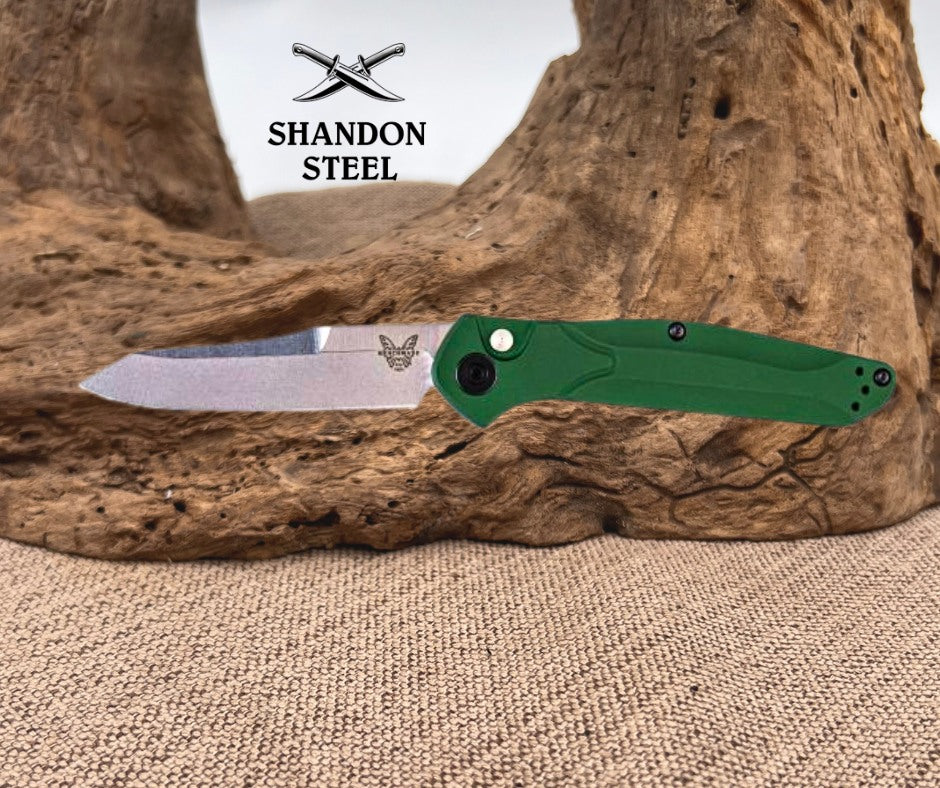Benchmade 9400 Auto Osborne | Green Aluminum