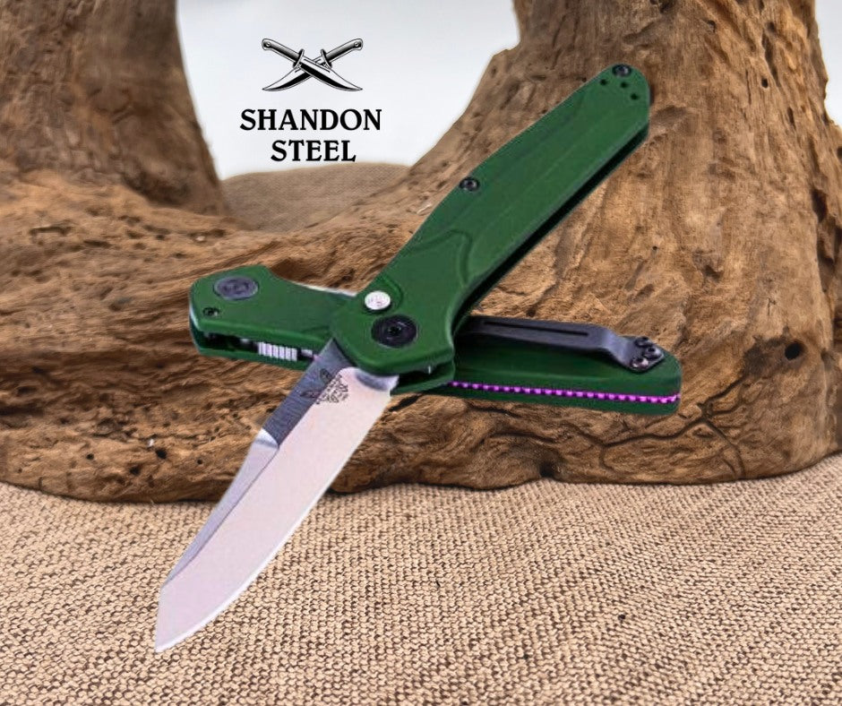 Benchmade 9400 Auto Osborne | Green Aluminum
