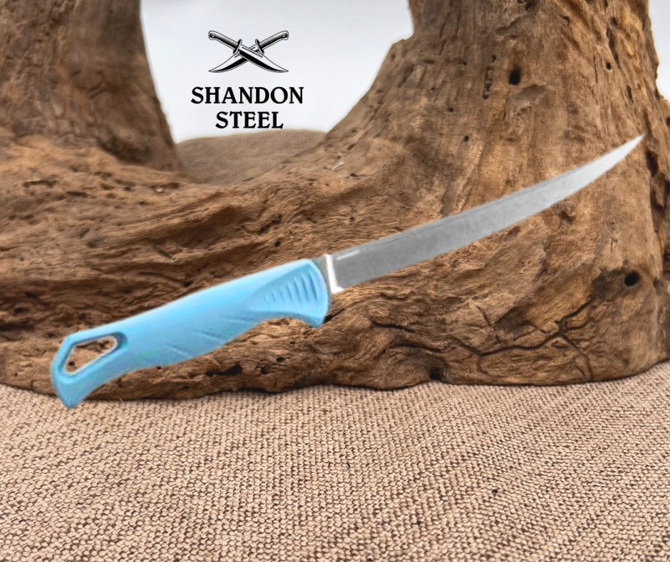 Benchmade Fishcrafter™ | Depth Blue Santoprene® | 5" Trailing point 18030