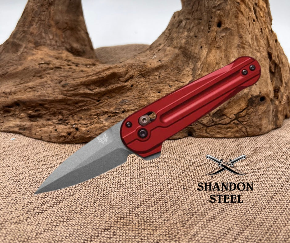Benchmade Lowden Phoenix Red Aluminum 491GY-01