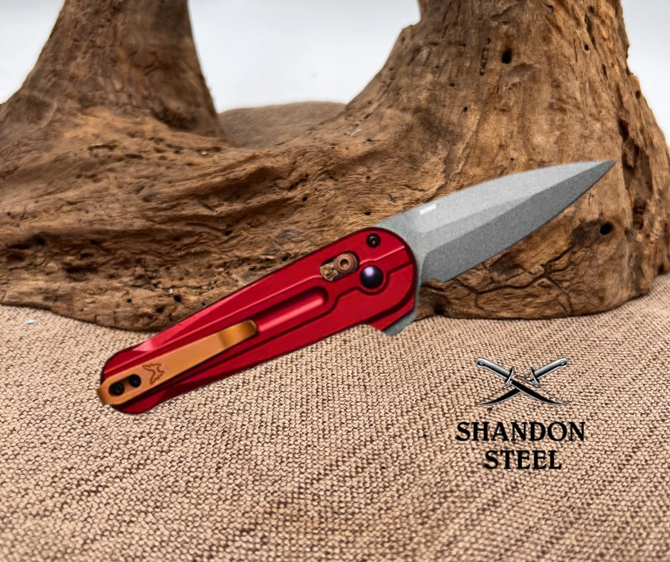 Benchmade Lowden Phoenix Red Aluminum 491GY-01