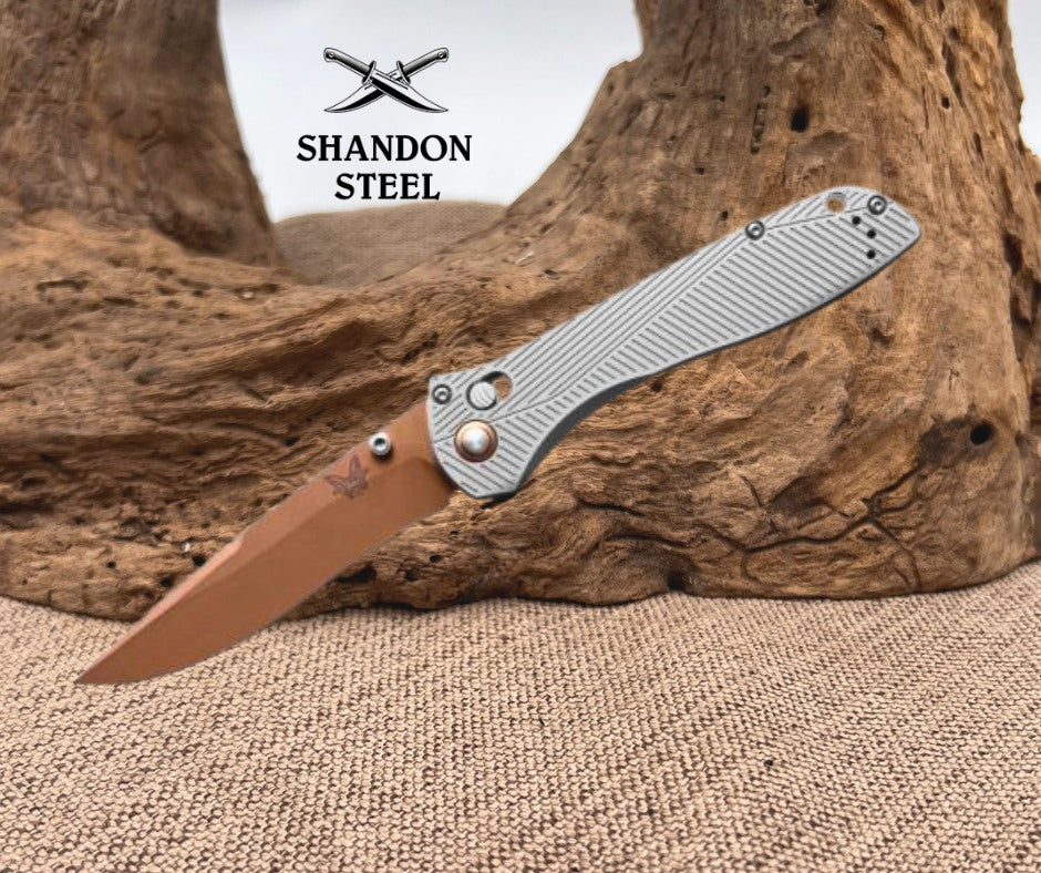 Benchmade SEVEN | TEN® | Gray Aluminum | Recurve 710FE-24