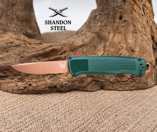 Benchmade Shootout® | Taiga Green Grivory® | Drop-Point 5371FE-2601