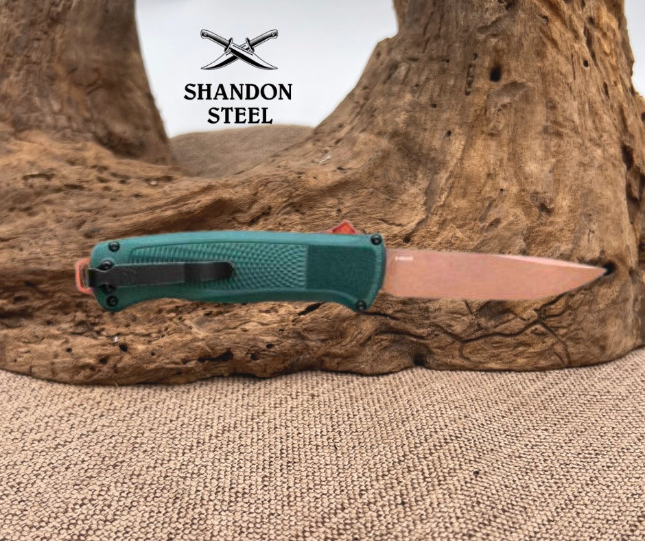 Benchmade Shootout® | Taiga Green Grivory® | Drop-Point 5371FE-2601