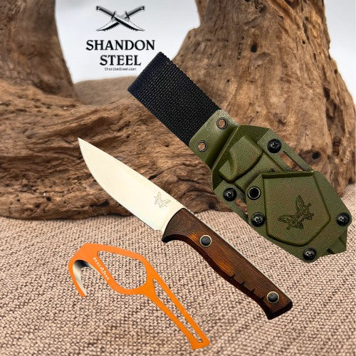Benchmade SlipRidge™ Fixed Combo | Dark Stabilized Wood 15650-COMBO