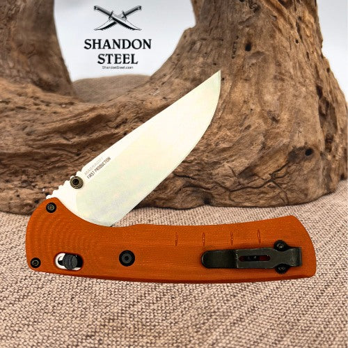 Benchmade SlipRidge™ | Rust Orange | Modified Clip-point 15090 -01