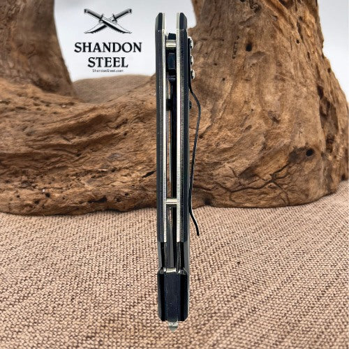 TANTO TACTICAL FOLDING POCKET KNIFE SEATBELT CUTTER WINDOW BREAKER SERRATED(201)