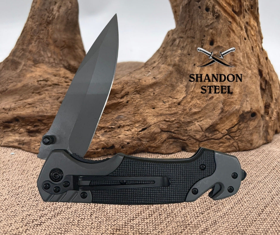 Drop Point 2-TONE SPRING ASSISTED FOLDING POCKET KNIFE Assisted Knives (78)
