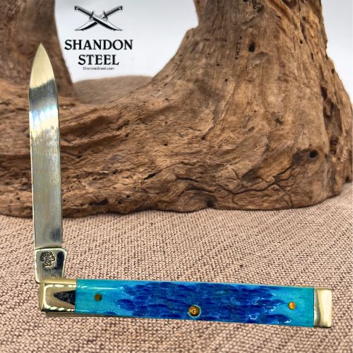 Case XX USA 2002 Limited Edition Doctors Knife Blue Bone Handle 1 of 2500 (17) *pre-owned