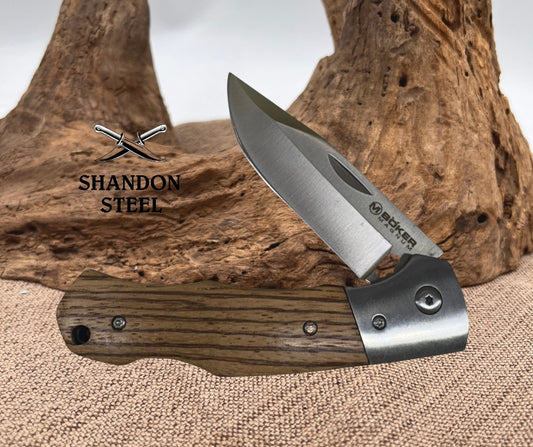 MAGNUM by Boker Rustic Lockback Folding Knife, 440 Stainless Steel, 01SC075 (15)