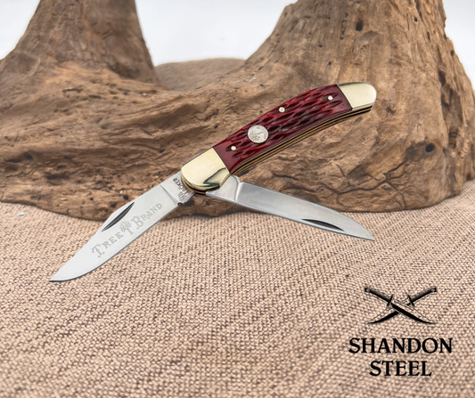 Boker Traditional Series 2.0 Copperhead Jigged Red Bone 110811