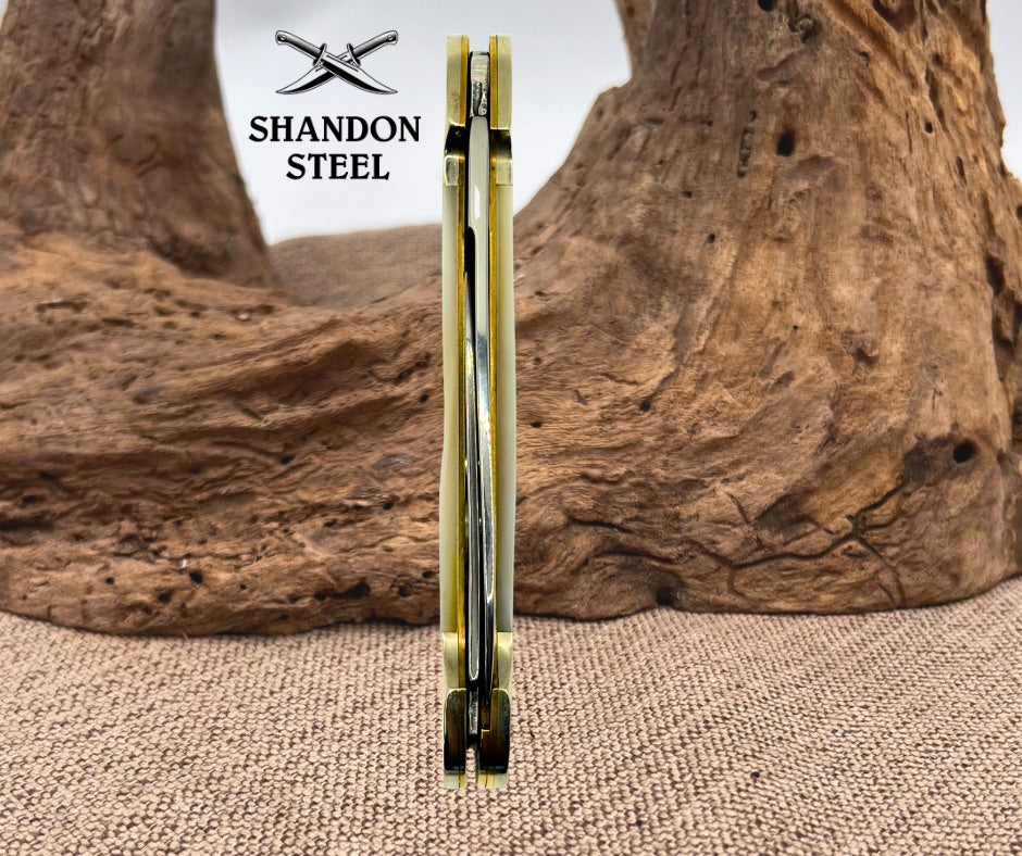 Boker Tree Brand classic 200 Mother Of Pearl 2 Blade Canoe Pocket Knife W/ Box