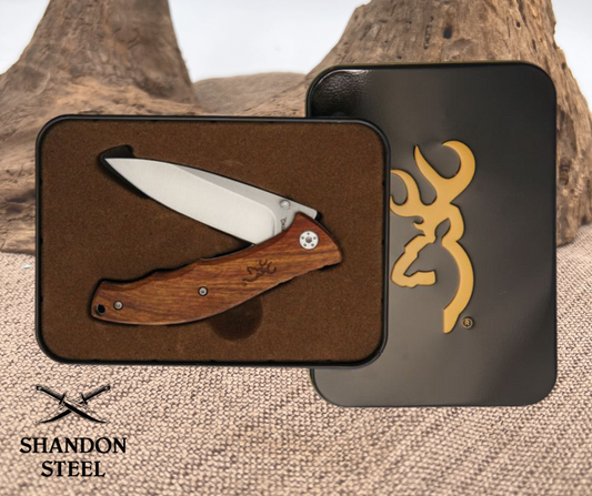 Browning Wood Linerlock w/ tin 3220309