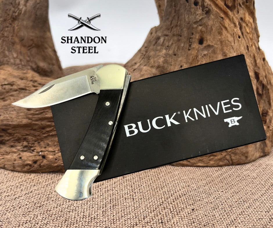 Buck 112 FOLDING  HUNTER,THIN,EBONY,MAGNACUT 0112BRS20