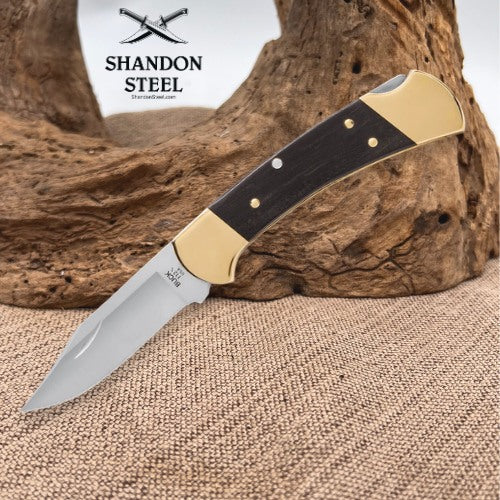 Buck 112 Slim Heritage Elite Knife Brass 0112BRS19