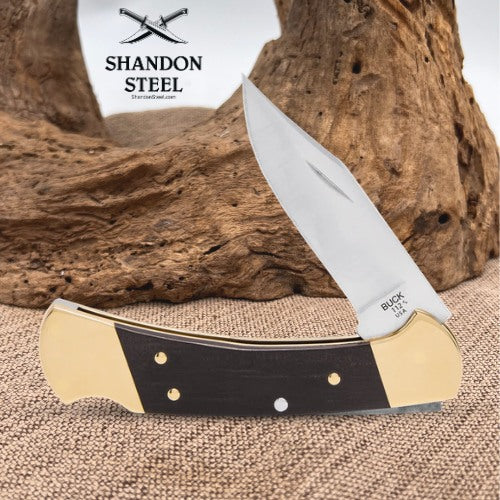 Buck 112 Slim Heritage Elite Knife Brass 0112BRS19