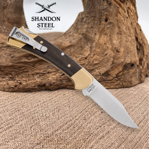 Buck 112 Slim Heritage Elite Knife Brass 0112BRS19
