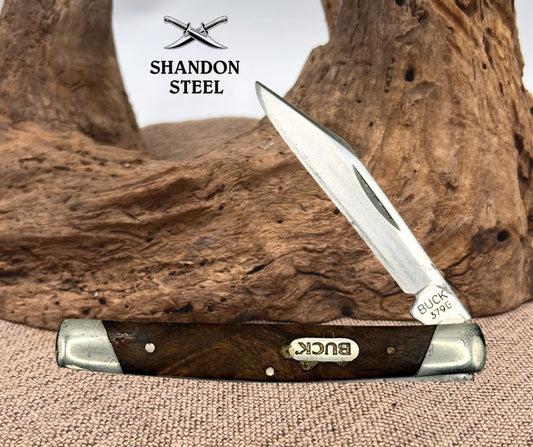 Buck 379 Solo Single Blade Wood Handle 2015 TraditionalFolding Pocket Knife (52)