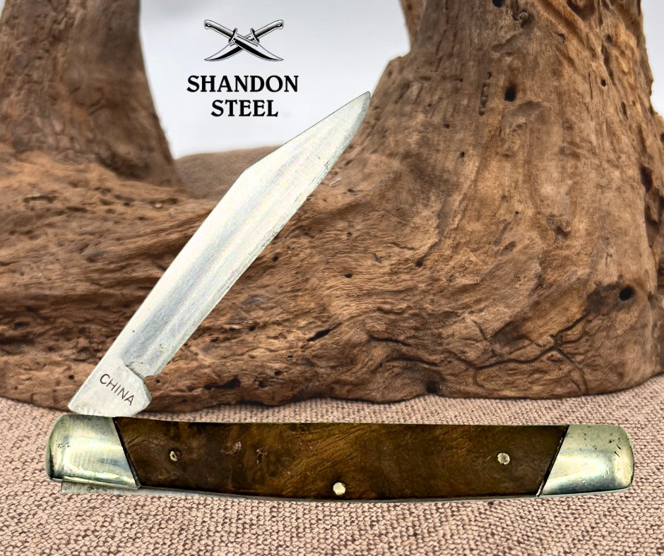 Buck 379 Solo Single Blade Wood Handle 2015 TraditionalFolding Pocket Knife (52)