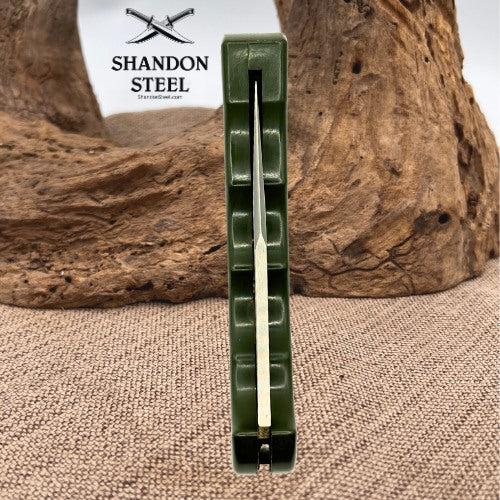 Buck Knives USA 422 Bucklite Lockback Folding Pocket Knife 1994 Green (130)