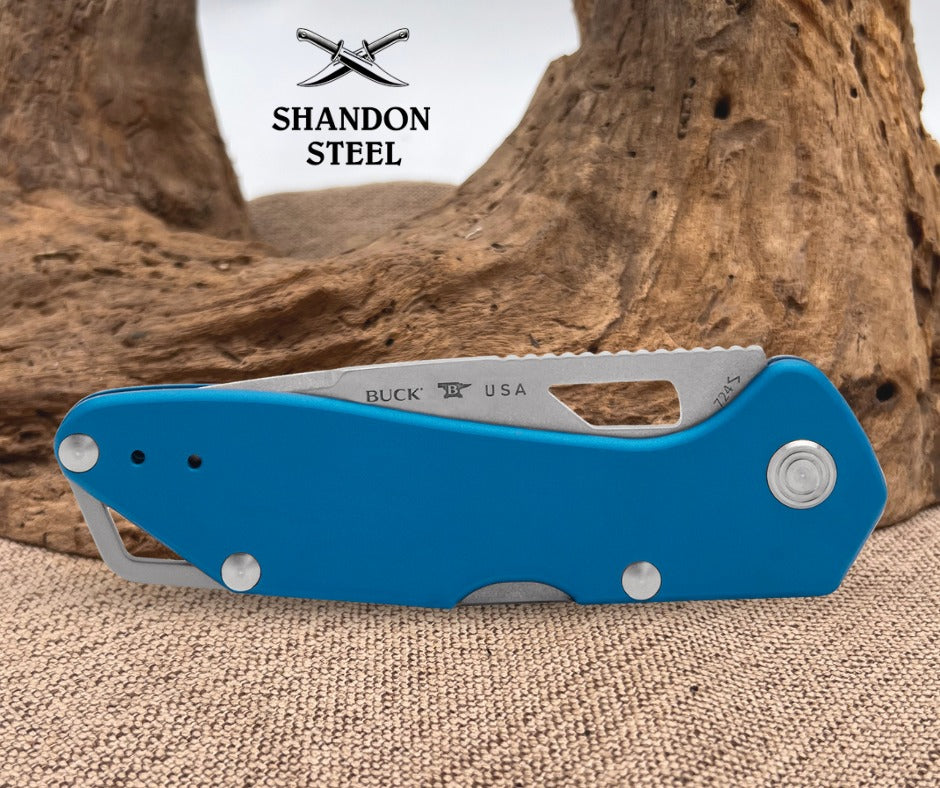 Buck 724 Mustang Knife Blue 0724BLS-B