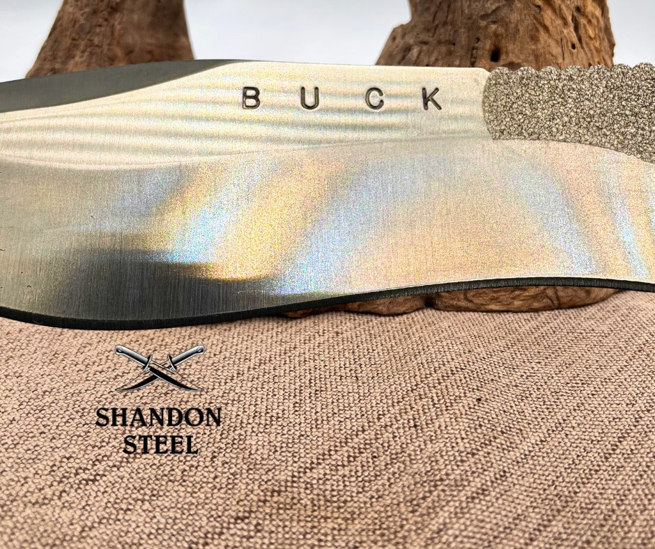 BUCK KNIFE 495 AVID SKINNER RECURVE DROP POINT FIXED HUNTER W SHEATH 2010 USA