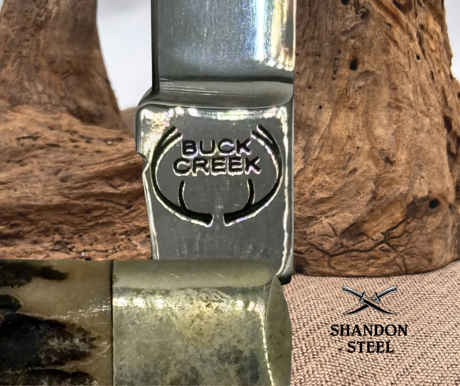 BUCK CREEK GERMAN STAINLESS GENUINE SINGLE BLADE STAG DOCTORS DR'S KNIFE (120)