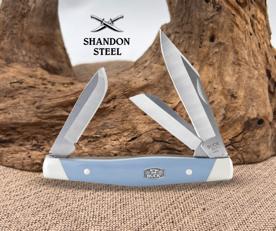 Buck Stockman Blue Nickel Silver BU301BLS