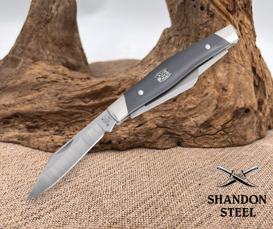 Buck Stockman Gray Nickel Silver BU301GYS2